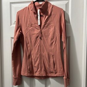Lululemon Define Jacket Coral Color Size 8